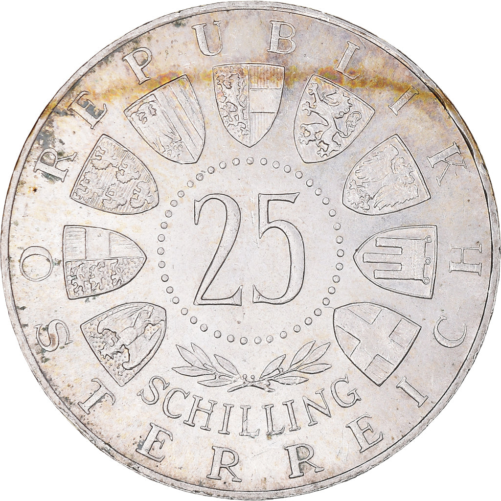 Coin, Austria, 25 Schilling, 1963, AU(55-58), Silver, KM:2893