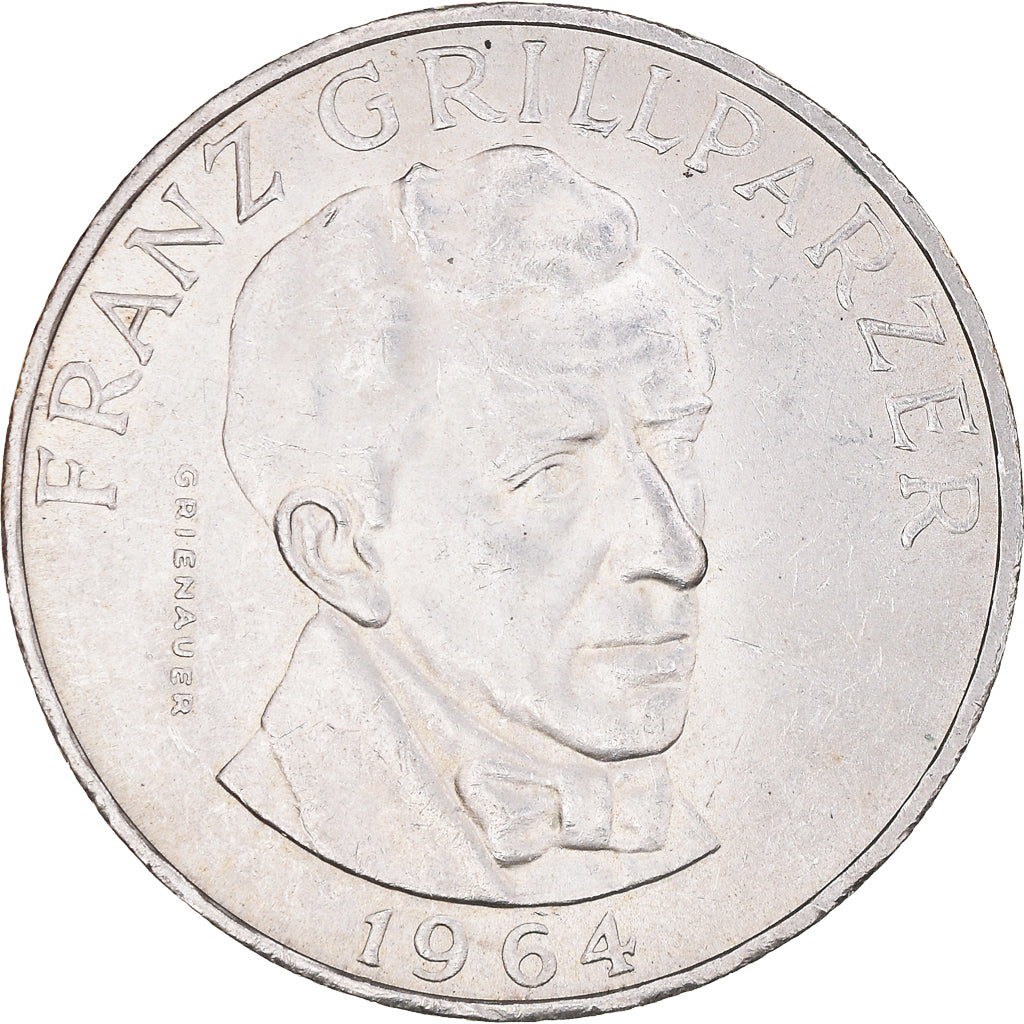 Coin, Austria, 25 Schilling, 1964, AU(55-58), Silver, KM:2895.1