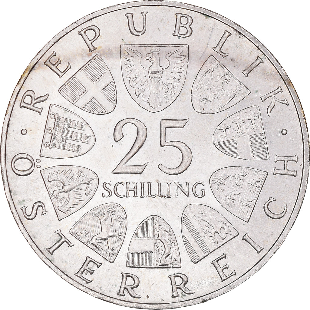Coin, Austria, 25 Schilling, 1965, Vienne, MS(60-62), Silver, KM:2897