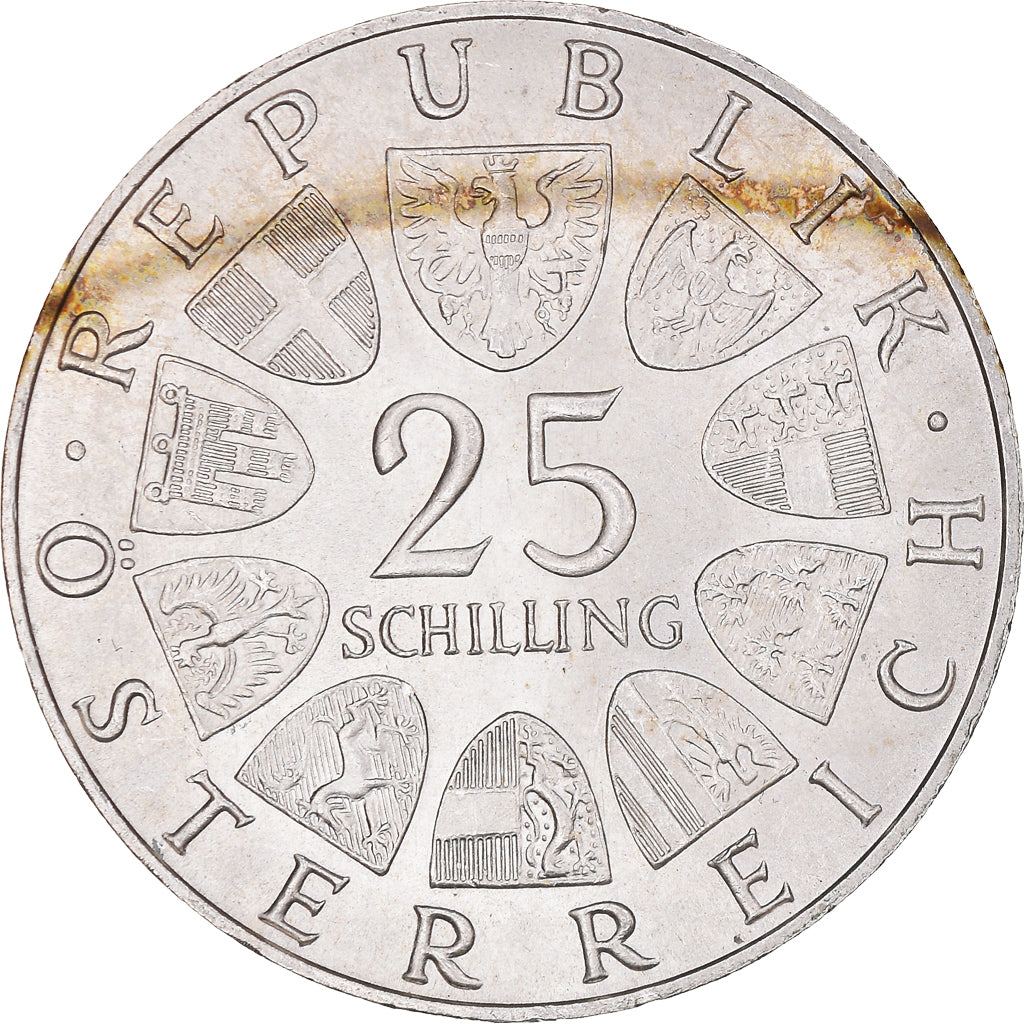 Moneta, Austria, 25 Schilling, 1968, SPL, Argento, KM:2903