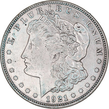 Monnaie, États-Unis, Morgan Dollar, Dollar, 1921, Philadelphie, TTB, Argent