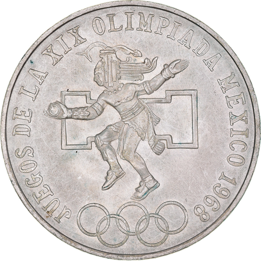 Coin, Mexico, 25 Pesos, 1968, Mexico, MS(60-62), Silver, KM:479.1