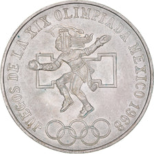 Coin, Mexico, 25 Pesos, 1968, Mexico, MS(60-62), Silver, KM:479.1