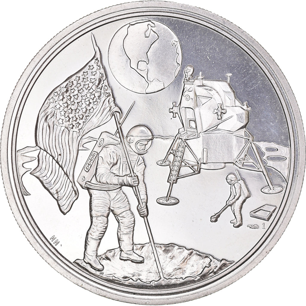 Frankrijk, Medaille, Landing on the Moon, N.Amstrong, Sciences & Technologies