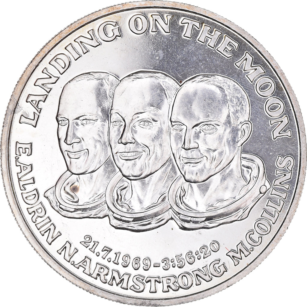 France, Medal, Landing on the Moon, N.Amstrong, Sciences & Technologies, MS(63)