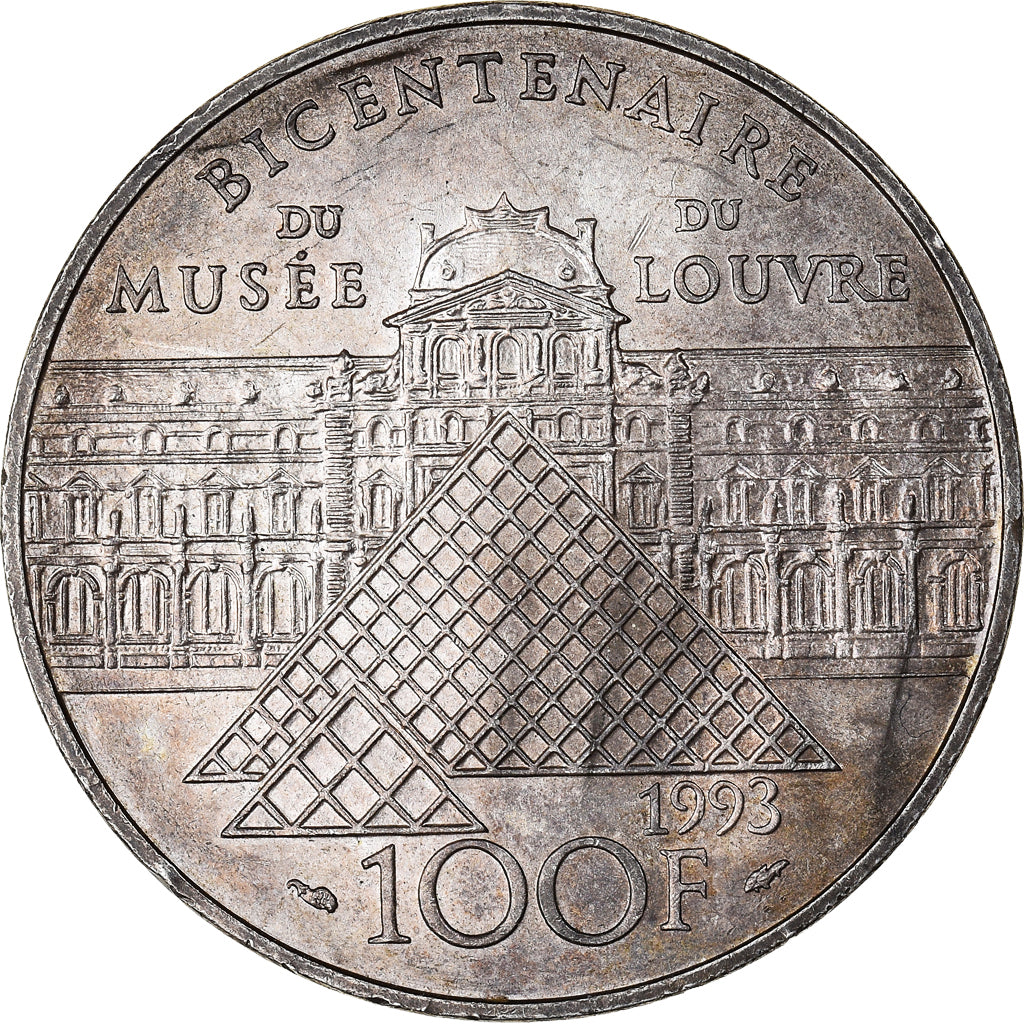 Coin, France, Liberté guidant le peuple, 100 Francs, 1993, AU(50-53), Silver