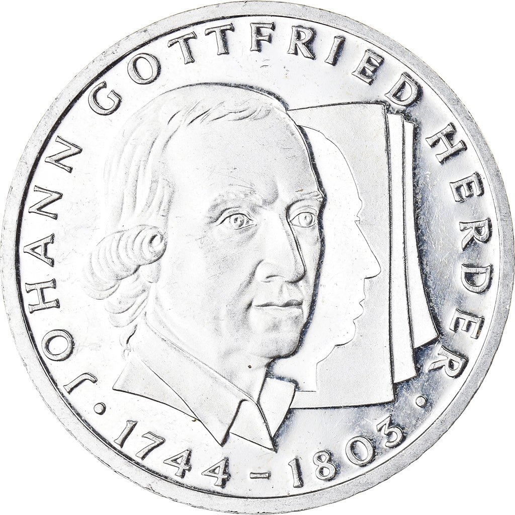 Moneta, Niemcy - RFN, 10 Mark, 1994, Karlsruhe, Germany, AU(55-58), Srebro