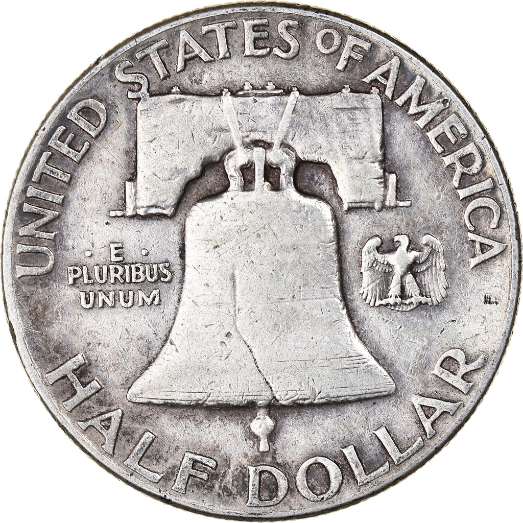 Coin, United States, Franklin Half Dollar, Half Dollar, 1949, U.S. Mint