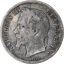 Moneta, Francja, Napoleon III, 2 Francs, 1867, Paris, VF(20-25), Srebro