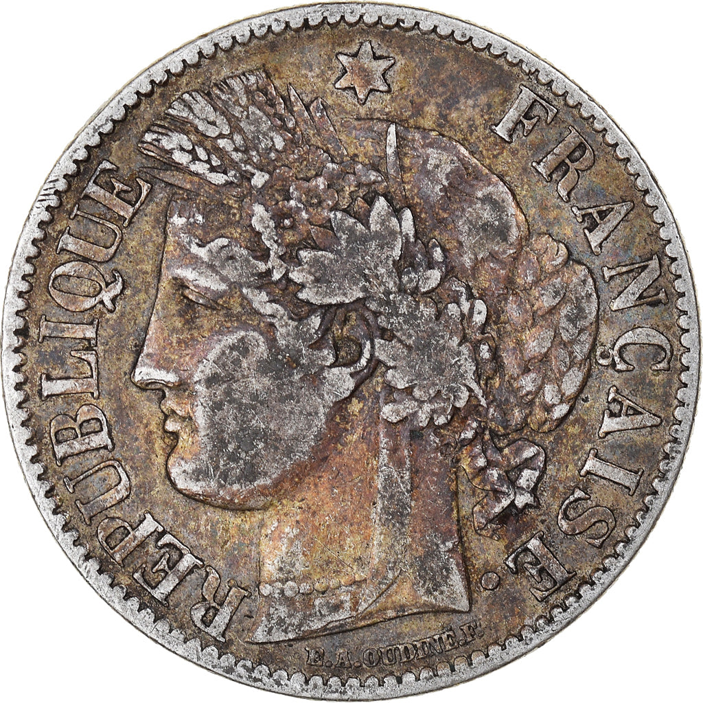 Coin, France, Cérès, 2 Francs, 1887, Paris, EF(40-45), Silver, KM:817.1