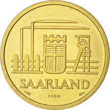 Münze, SAARLAND, 50 Franken, 1954, Paris, VZ, Aluminum-Bronze, KM:E5