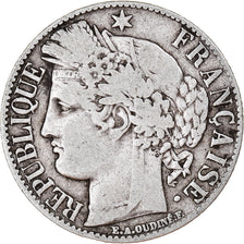 Monnaie, France, Cérès, Franc, 1888, Paris, TB, Argent, Gadoury:465a, KM:822.1
