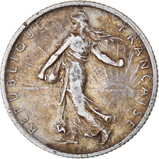 Coin, France, Semeuse, Franc, 1912, Paris, EF(40-45), Silver, KM:844.1