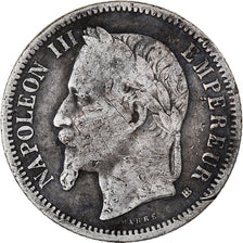 Coin, France, Napoleon III, Franc, 1869, Strasbourg, VF(20-25), Silver