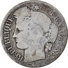 Moeda, França, 50 Centimes, 1850, Paris, F(12-15), Prata, KM:769.1, Gadoury:411