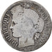 Moeda, França, 50 Centimes, 1850, Paris, F(12-15), Prata, KM:769.1, Gadoury:411