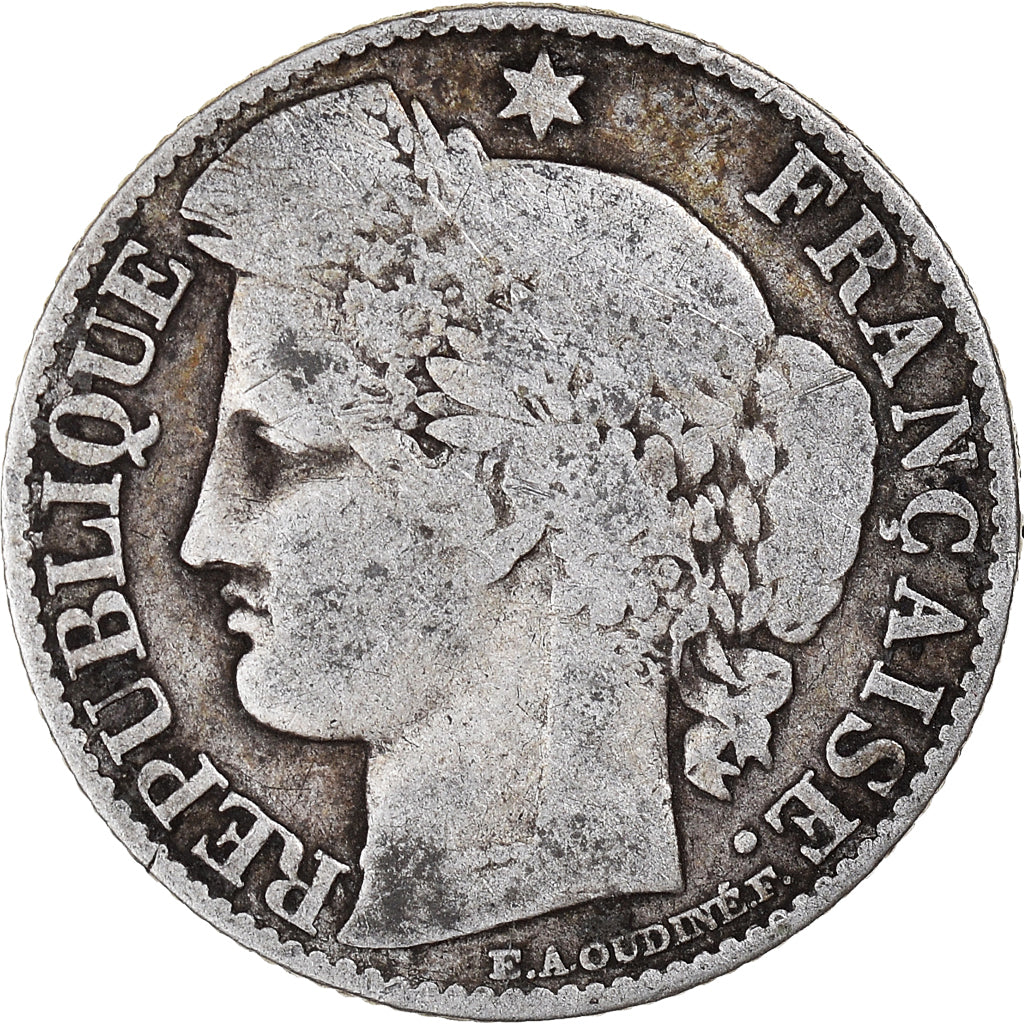 Münze, Frankreich, Cérès, 50 Centimes, 1873, Paris, S, Silber, KM:834.1
