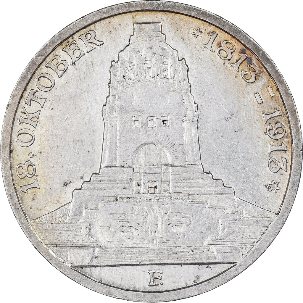Coin, German States, SAXONY-ALBERTINE, Friedrich August III, 3 Mark, 1913