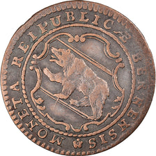 Coin, SWISS CANTONS, BERN, 1/2 Batzen, 1796, Bern, EF(40-45), Billon, KM:91
