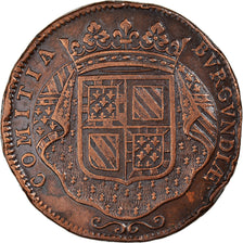 France, Token, Etats de Bourgogne, 1713, VF(30-35), Copper