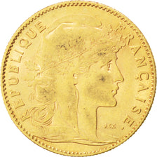 FRANCE, Marianne, 10 Francs, 1905, Paris, KM #846, AU(50-53), Gold, Gadoury...