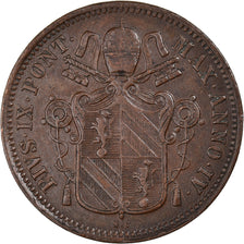 Munten, Italiaanse staten, PAPAL STATES, Pius IX, Baiocco, 1850, Roma, ZF+