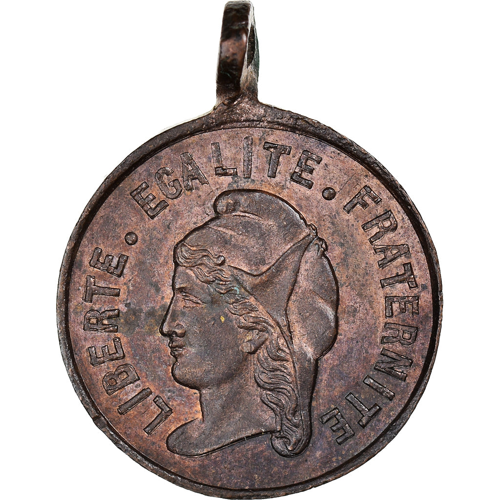 Francia, medaglia, IIIe République, Suisse généreuse, France reconnaissante