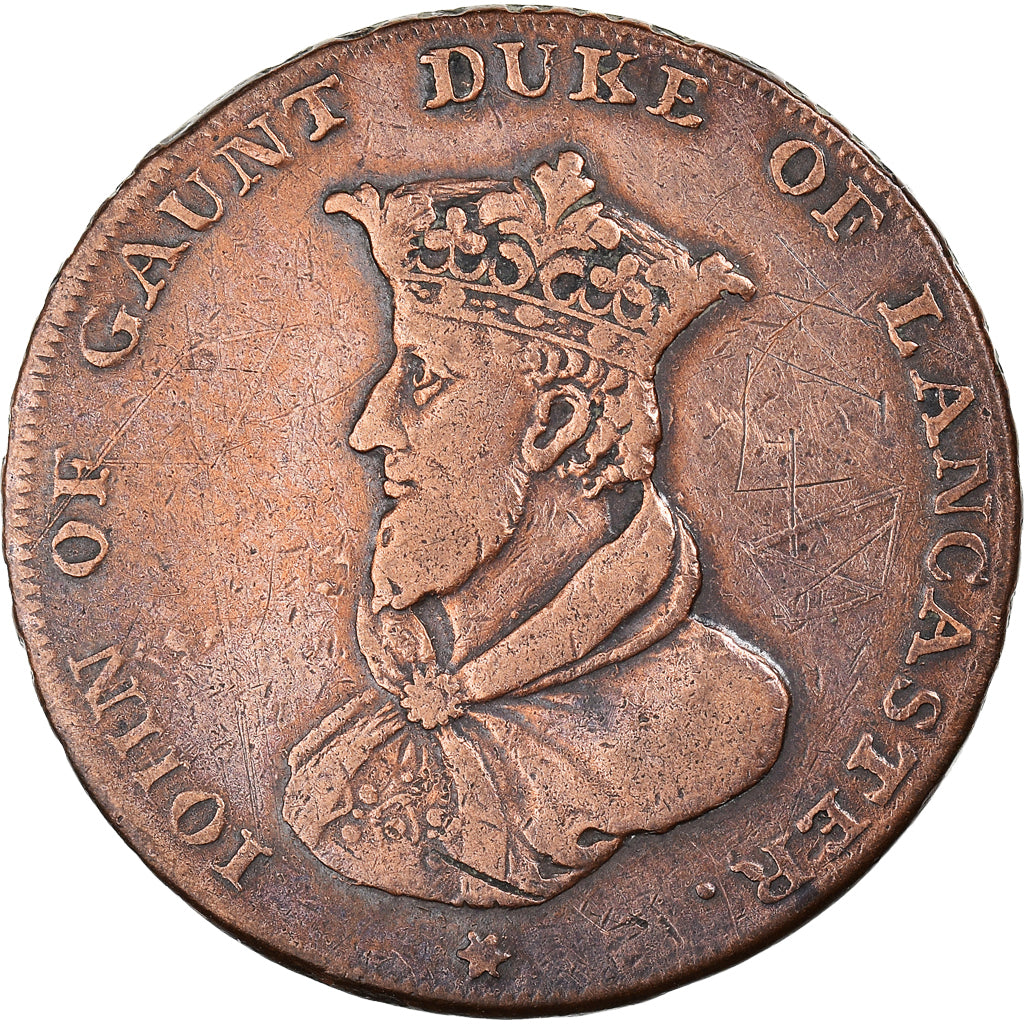 Coin, Great Britain, Lancashire, Halfpenny Token, 1794, Lancaster, EF(40-45)