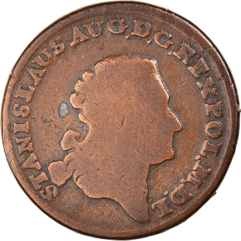 Moneda, Polonia, Stanislaus Augustus, 3 Grosze, 1/2 Szostak - 3 Kruzierz, 1766
