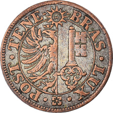 Coin, SWISS CANTONS, GENEVA, Centime, 1839, AU(50-53), Silver, KM:125a