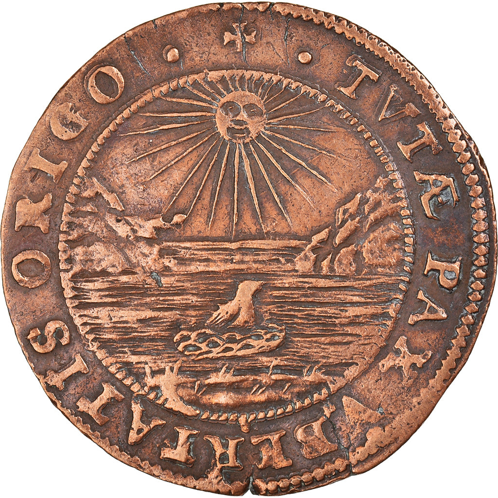 Spanish Netherlands, Token, Spanish Netherlands, Philippe IV, 1661, EF(40-45)