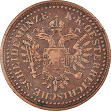 Moneta, Austria, Franz Joseph I, 3 Kreuzer, 1851, Kremnitz, EF(40-45), Miedź
