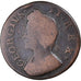 Coin, Great Britain, George II, Farthing, 1736, VF(20-25), Copper, KM:572