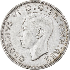 Monnaie, Grande-Bretagne, George VI, Florin, Two Shillings, 1946, TTB+, Argent