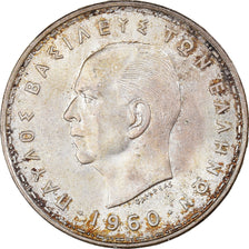 Coin, Greece, Paul I, 20 Drachmai, 1960, AU(55-58), Silver, KM:85
