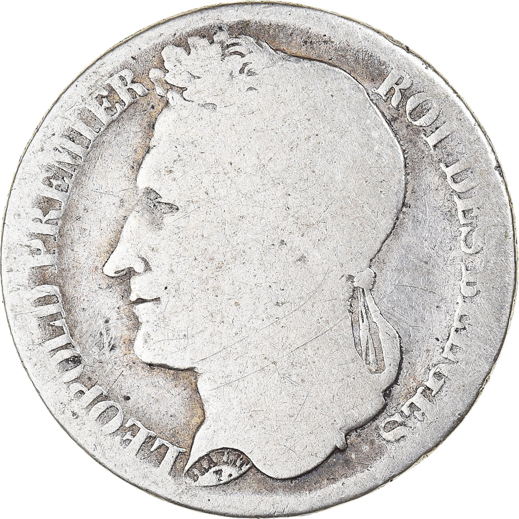 Coin, Belgium, Leopold I, Franc, 1834, Bruxelles, F(12-15), Silver, KM:7.1