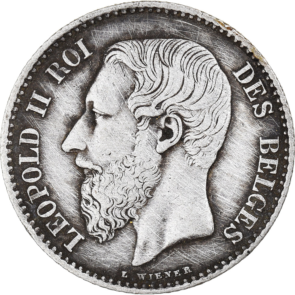 Coin, Belgium, Leopold II, Franc, 1867, EF(40-45), Silver, KM:28.1