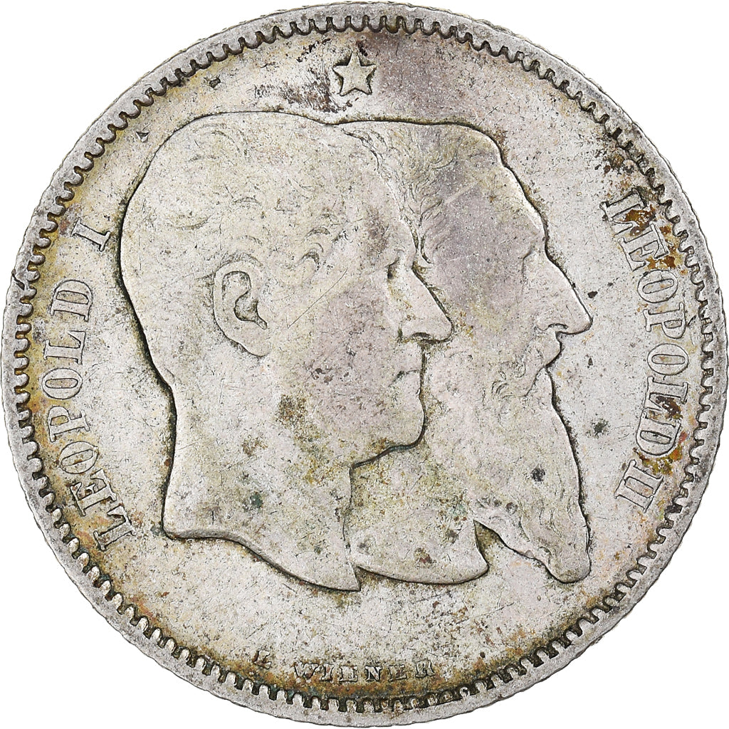 Coin, Belgium, Leopold II, Franc, 1880, VF(30-35), Silver, KM:38