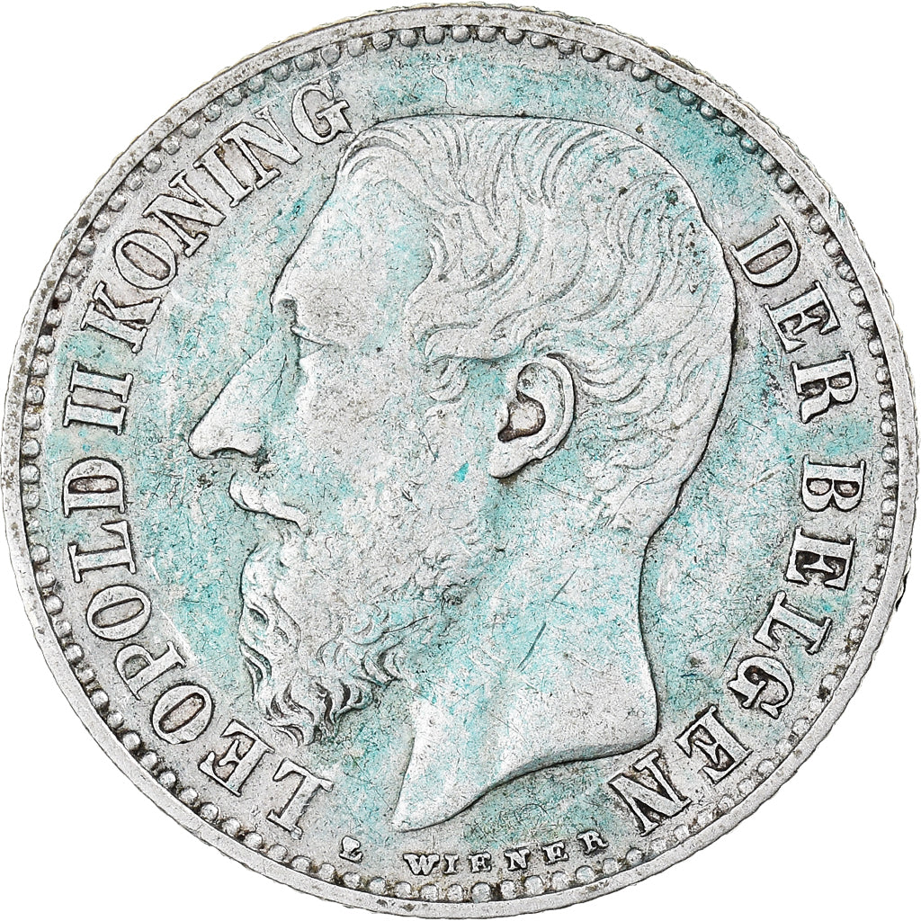 Coin, Belgium, Leopold II, Franc, 1887, VF(30-35), Silver, KM:29.2