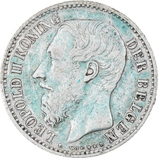 Coin, Belgium, Leopold II, Franc, 1887, VF(30-35), Silver, KM:29.2