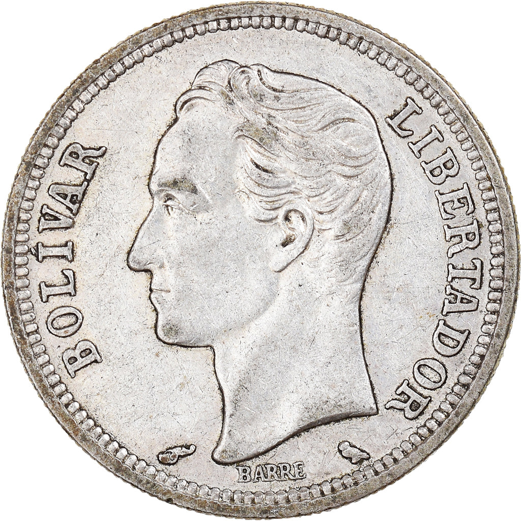 Coin, Venezuela, Bolivar, 1960, AU(50-53), Silver, KM:37a