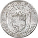 Munten, Panama, 1/4 Balboa, 1930, ZF+, Zilver, KM:11.1