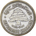 Coin, Lebanon, 50 Piastres, 1952, Utrecht, EF(40-45), Silver, KM:17