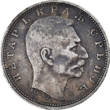 Coin, Serbia, Peter I, Dinar, 1912, VF(30-35), Silver, KM:25.1