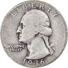 Münze, Vereinigte Staaten, Washington Quarter, Quarter, 1936, U.S. Mint