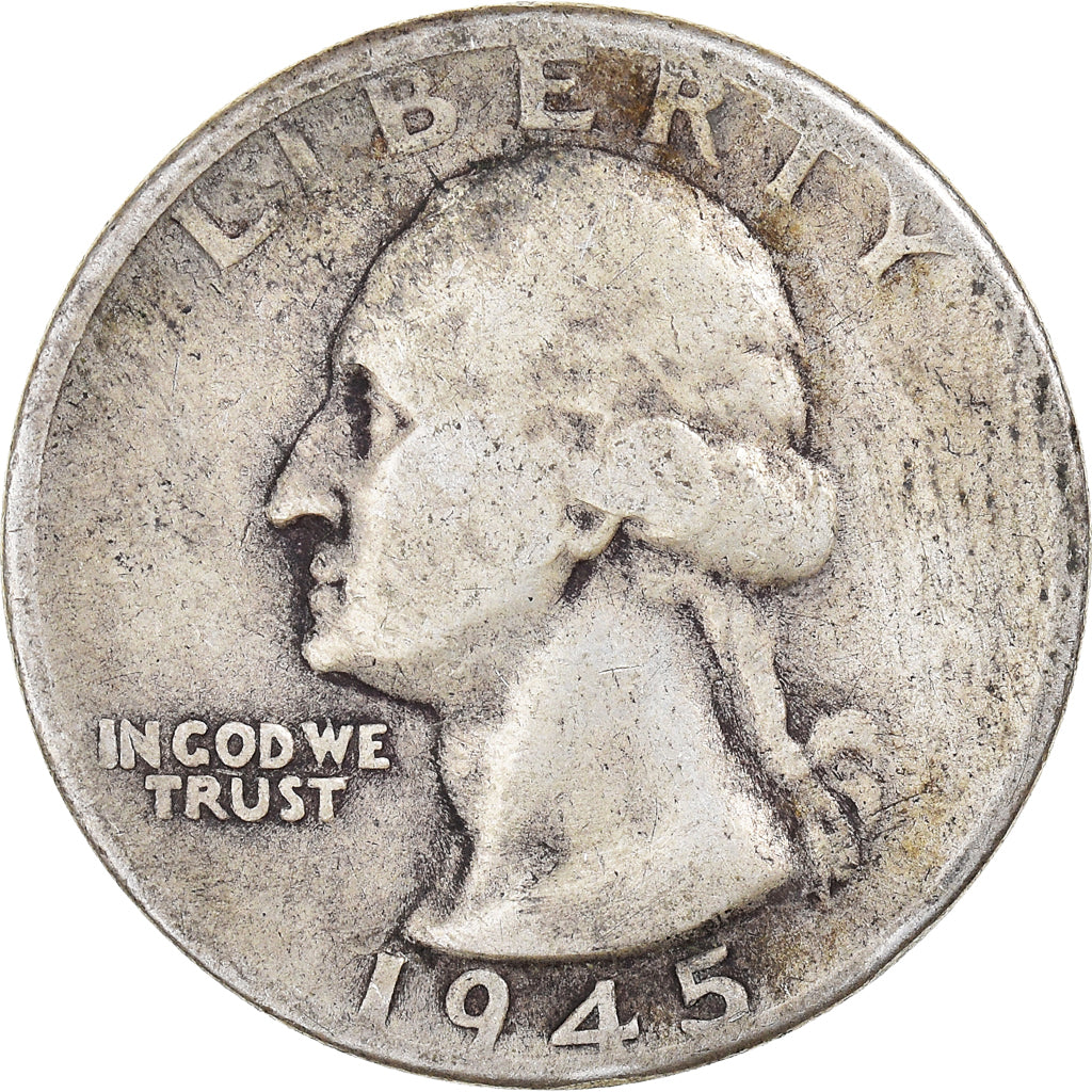 Monnaie, États-Unis, Washington Quarter, Quarter, 1945, U.S. Mint