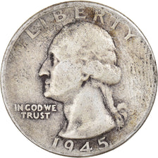 Monnaie, États-Unis, Washington Quarter, Quarter, 1945, U.S. Mint