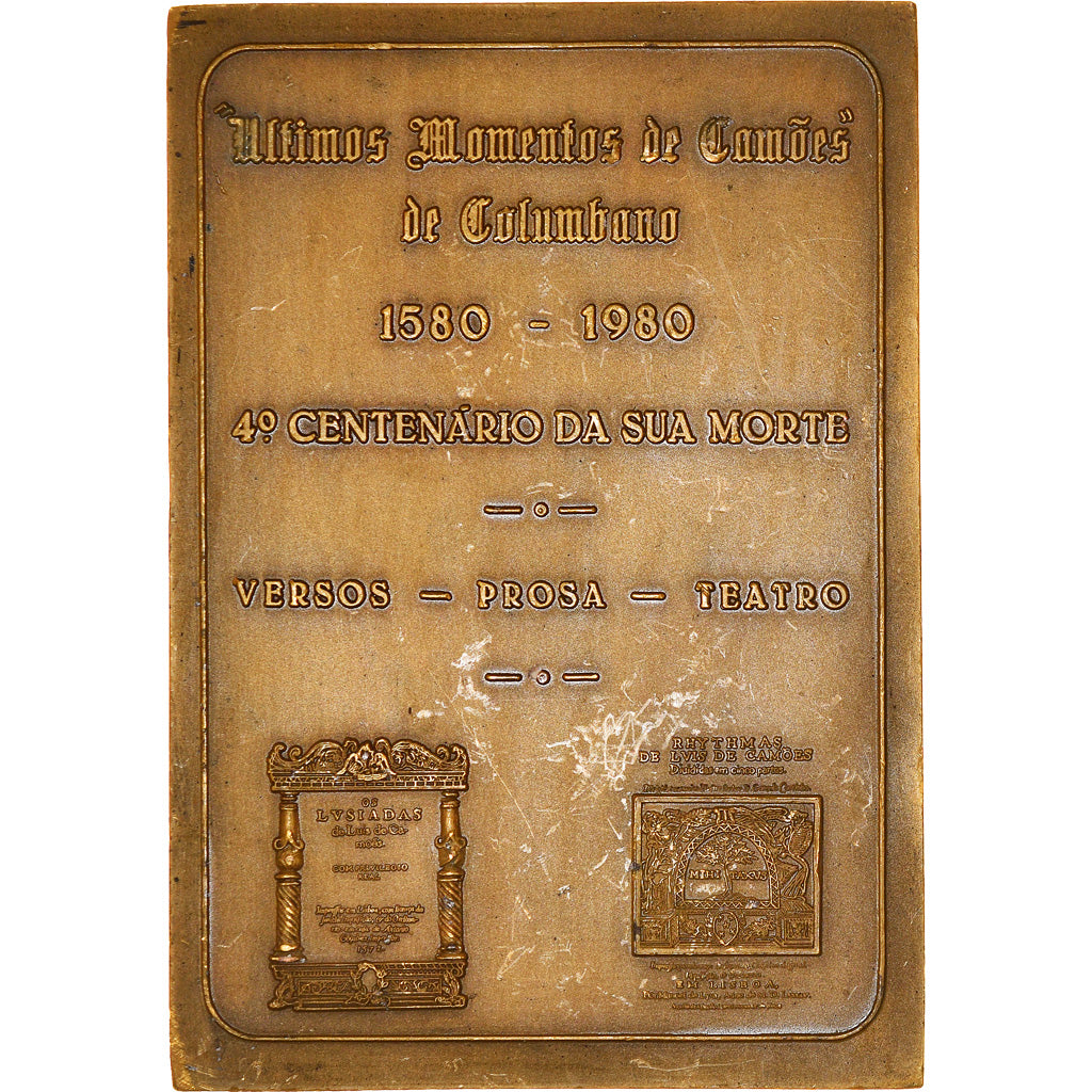 Portugal, Medal, 4° Centenario da Morte da Camoes, History, 1980, Machado