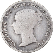 Coin, Great Britain, Victoria, 4 Pence, Groat, 1855, VF(20-25), Silver, KM:731.1