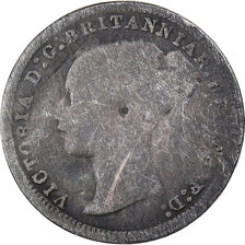 Monnaie, Grande-Bretagne, Victoria, 3 Pence, 1878, B+, Argent, KM:730